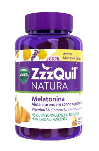 ZZZQUIL NATURA 60 PASTIGLIE GOMMOSE GUSTO MANGO E BANANA