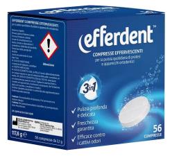 EFFERDENT COMPRESSE EFFERVESCENTI IGIENIZZANTI 56 COMPRESSE